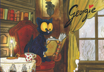 Georgie liest ein Buch