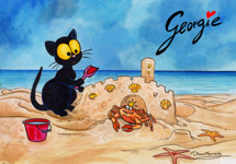 Georgie et le château de sable